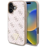 Etui i futerały do telefonów - Etui GUESS New 4G Triangle do Apple iPhone 16 Biały | Bezpłatny transport - miniaturka - grafika 1