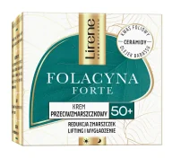Kremy do twarzy - Lirene, Folacyna Forte krem przeciwzmarszczkowy 50+, 50ml - miniaturka - grafika 1