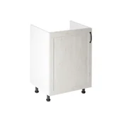 Szafki kuchenne - Szafka Dolna Stojąca Pod Zlewozmywak 1 Drzwi D60Z Lewa Royal Gała Meble Sosna Nordycka, Biały - miniaturka - grafika 1