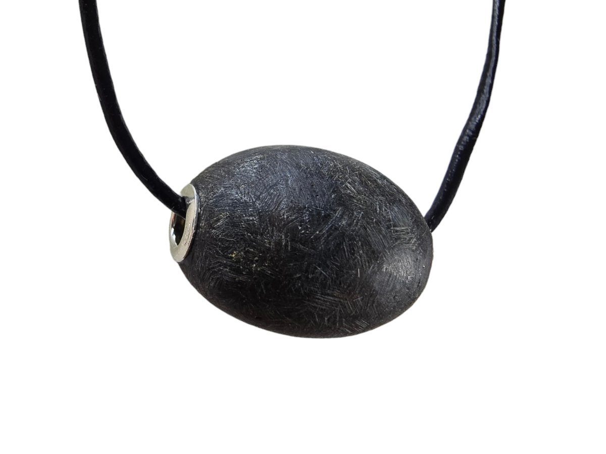 ankabizuteria.pl Zawieszka srebran owalna KULKA z bursztynu szlifowan