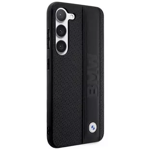 Etui BMW do Samsung Galaxy S23 HardCase Leather Textured & Stripe czarny - Etui i futerały do telefonów - miniaturka - grafika 4