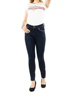 Spodnie damskie - Morgan Jeansy damskie Denim Slim Détail Galon Billes Metal Porty Jeans - miniaturka - grafika 1