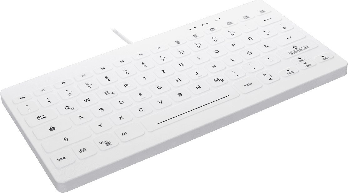 Contour ACTIVE KEY Mini Higiena Klawiatura Ultraflat biały AK-C4112F-FU1-W/GE