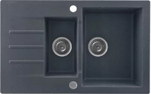 Zlewozmywak granitowy Kernau KGS A 6079 1,5B1D Graphite - Zlewozmywaki - miniaturka - grafika 1