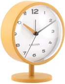 Zegary - Budzik Karlsson KA6027YE żółty na nóżce 14 cm . - miniaturka - grafika 1