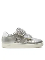 Buty dla dziewczynek - Geox Sneakersy J Eclyper Girl J45LRA 000NF C1007 S Srebrny - miniaturka - grafika 1