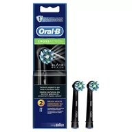 Pasty do zębów - Oral-B Produkty do higieny jamy ustnej CrossAction Black Końcówki wymienne do szczoteczek elektrycznych 2x - miniaturka - grafika 1