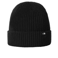 Czapki i chusty sportowe męskie - Czapka The North Face Beanie Fisherman 0A55JGJK31 - czarna - miniaturka - grafika 1