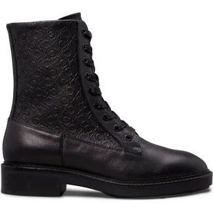 Calvin Klein Skórzane botki - Botki damskie - miniaturka - grafika 1