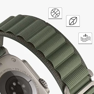 Pasek do zegarka Alogy Sport Strap do Apple Watch 4/5/6/7/8/SE/Ultra (42/44/45/49mm) Zielony - Akcesoria do smartwatchy - miniaturka - grafika 8