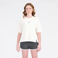 Koszulki i topy damskie - Koszulka damska New Balance WT31511GIE  biała - miniaturka - grafika 1