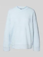 Swetry damskie - Sweter z dzianiny o kroju oversized z okrągłym dekoltem model ‘ORLY’ - miniaturka - grafika 1