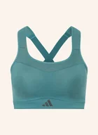 Biustonosze - Adidas Biustonosz Sportowy Tlrd Impact Training Z Siateczką gruen - miniaturka - grafika 1