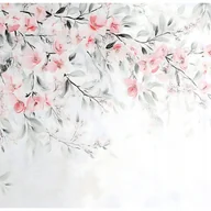 Fototapety - Fototapeta Wiszące Kwiaty Róże Liście 400x280 cm Tapeta Do Sypialni Salonu Kuchni Na Flizelinie - miniaturka - grafika 1