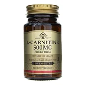Witaminy i minerały - Solgar, Aminokwasy, L-Karnityna 500 mg, 30 tabletek - miniaturka - grafika 1