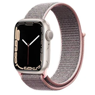 Apple Crong Pasek sportowy Crong Nylon Band do Watch 38/40 mm różowy CRG-40NLB-ROSE - Akcesoria do smartwatchy - miniaturka - grafika 1