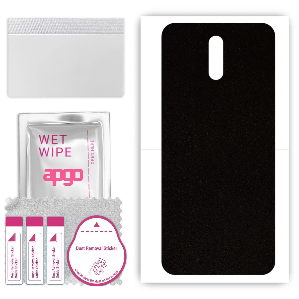 Folia naklejka skórka strukturalna na TYŁ Zamsz do Nokia 2.3 - Zamsz Czarny - apgo SKINS