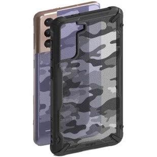 Ringke Etui Fusion X Galaxy S21 Plus 5G, czarne moro - Etui i futerały do telefonów - miniaturka - grafika 1