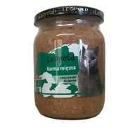 Mokra karma dla kotów - Leopold Karma mięsna z warzywami dla kotów 500g (Słoik) - miniaturka - grafika 1