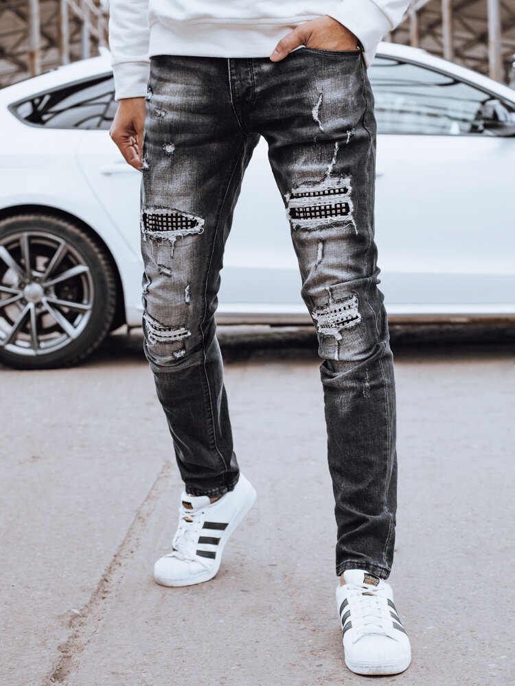 Spodnie męskie jeansowe czarne Dstreet UX4245-32