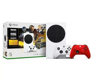 Xbox Series S 512GB + dodatki do Fortnite, Rocket League, Fall Guys + dodatkowy pad czerwony - Konsole Xbox - miniaturka - grafika 1