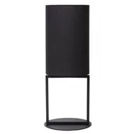 Lampy stojące - Stołowa lampa z abażurem Herman 30562/81/30 Lucide tuba czarny - miniaturka - grafika 1