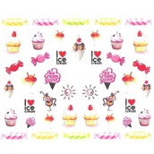 Ozdoby do paznokci - Allepaznokcie Naklejki wodne do paznokci Nr BN 827 - miniaturka - grafika 1