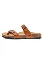 Klapki i japonki damskie - billowy Japonki w kolorze brązowym - miniaturka - grafika 1