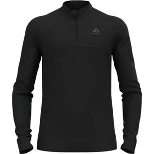 Odlo Natural Merino 200 Base Layer z długim rękawem z zapięciem na szyję S - Koszulki sportowe męskie - miniaturka - grafika 1