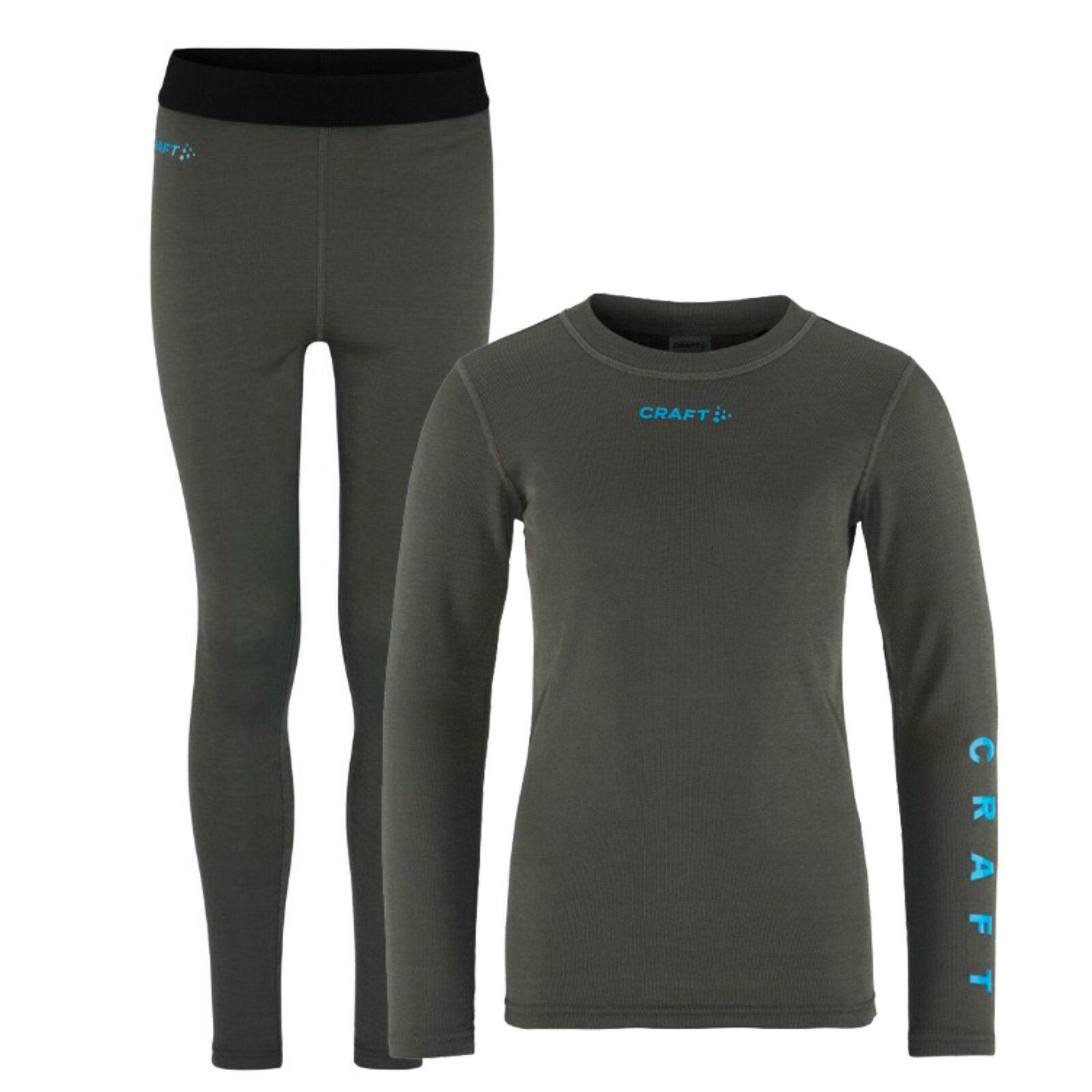 Zestaw termiczny dla dzieci Craft Core Warm Baselayer Junior Granite/Ray 146 cm