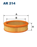 Filtry powietrza - Filtron AR 214 FILTR POWIETRZA - miniaturka - grafika 1