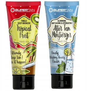 SUPERTAN TROPICAL FRUIT 1x 150ml MOCNY TINGLE BRONZER + Balsam After Tan 150ml - Balsamy i kremy do opalania - miniaturka - grafika 1