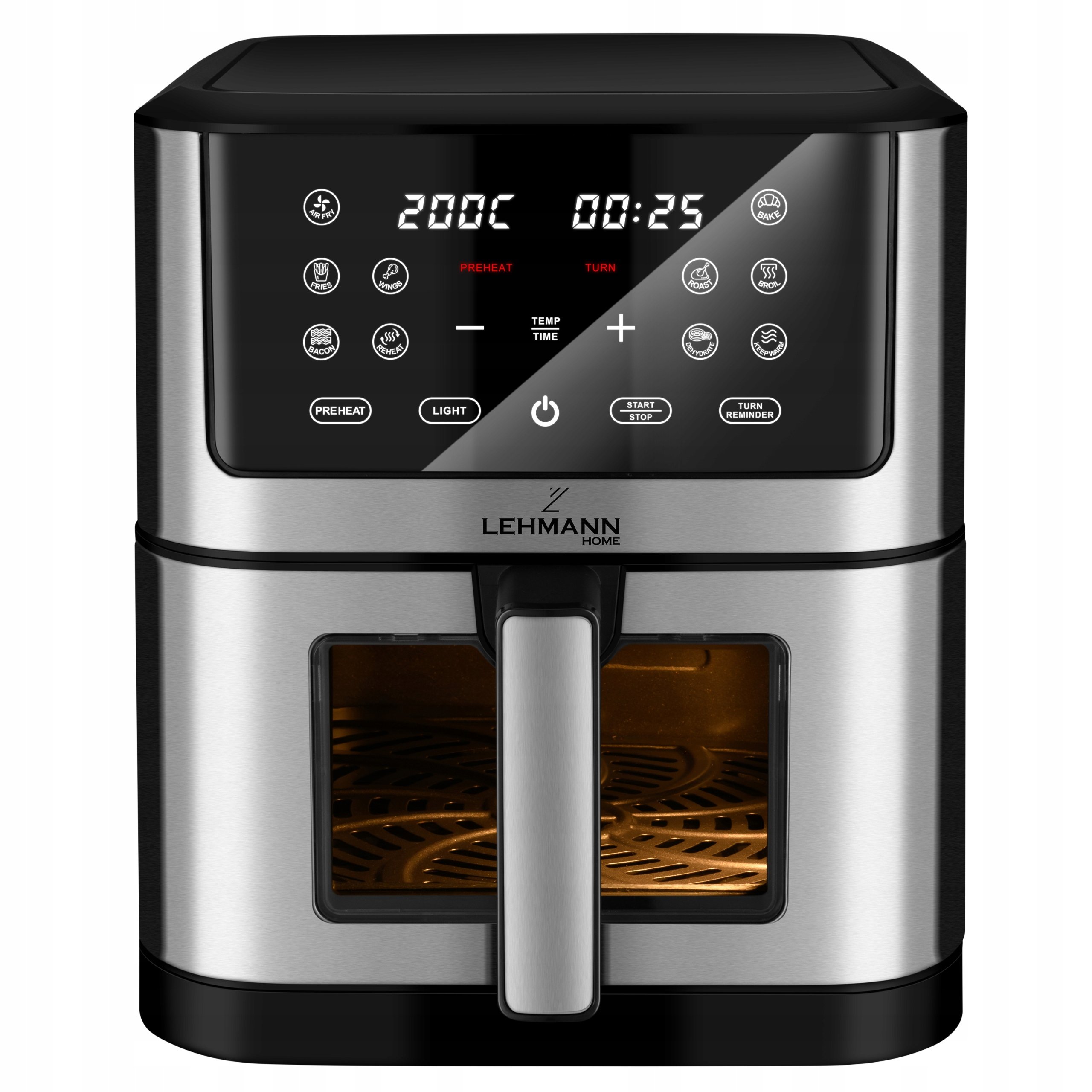Frytkownica Beztłuszczowa 8L Airfryer Frytownica Duża 12 PROGRAMÓW1800W