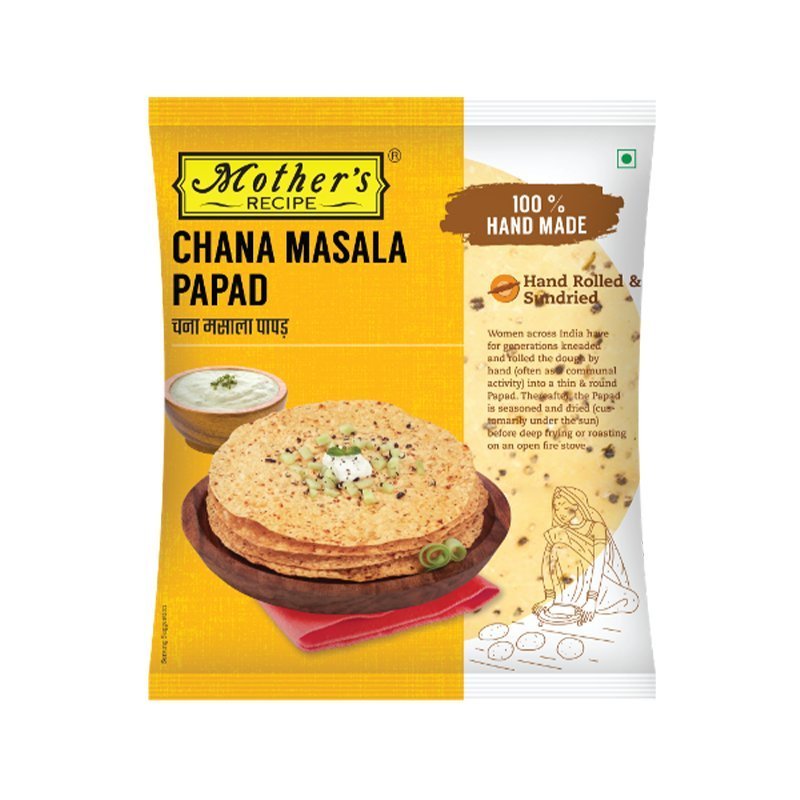 Papad (papadum) chana masala Mother's Chana Masala Papad 200g