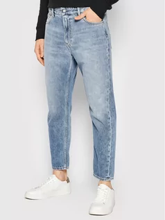Spodnie męskie - Calvin Klein Jeansy J30J320459 Niebieski Regular Fit - grafika 1