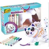 Zabawki kreatywne - Crayola Washimals: Zmywalna figurka kota - 15 cm - miniaturka - grafika 1