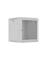 Kable miedziane - Szafa instalacyjna Rack wisząca 19'' 12U 600x600 szara drzwi perforowane Lanberg flat pack WF01-6612-23S - miniaturka - grafika 1