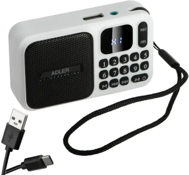 Adler AD 1924 Radio z Bluetooth i funkcją nagrywania