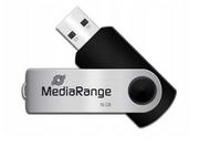 Nośniki danych - MediaRange MR910 pamięć USB 16 GB USB Type-A / Micro-USB 2.0 Czarny, Srebrny, Nośnik Pendrive USB - miniaturka - grafika 1