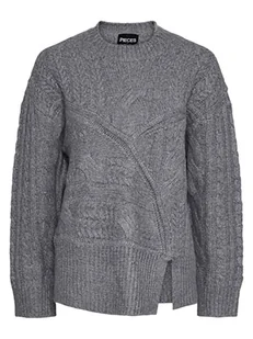 Pieces Sweter w kolorze szarym - Swetry damskie - miniaturka - grafika 1