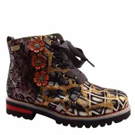 Botki damskie - Laura Vita Botki damskie skórzane trzewiki KANDYO 15 czarne - miniaturka - grafika 1