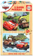 Puzzle - Educa Wooden Infantiles Madera de piezas. +4 aos. Ref. 18877 Disney Cars 2 puzzle dla dzieci z 25 elementami z drewna 18877 - miniaturka - grafika 1