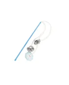 Zabawki dla kotów - BUBA Zabawka świąteczna Wędka ze śnieżynkami kot - miniaturka - grafika 1