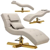 Fotele kosmetyczne - Fotel hydrauliczny Amalfi kosmetyczny obrotowy spa łóżko leżanka do salonu kosmetycznego - miniaturka - grafika 1