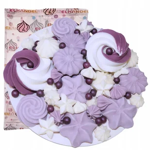 Posypka ozdoby na tort bezy dekoracje urodzinowe kolorowe beziki perełki - Dodatki do ciast w proszku - miniaturka - grafika 1