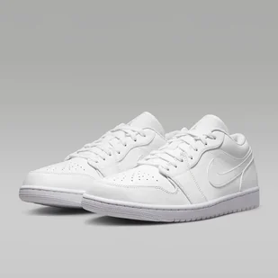 Męskie Sneakersy NIKE AIR JORDAN 1 LOW 553558-136 – Biały - Sneakersy męskie - miniaturka - grafika 1