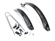 Błotniki rowerowe - Błotnik 26/29 Polisport Expander Cross Set, V/B Pvc Czarny - miniaturka - grafika 1