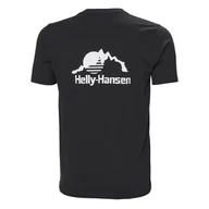 Koszulki męskie - Męska Koszulka z krótkim rękawem HELLY HANSEN YU PATCH T-SHIRT 53391_993 – Czarny - miniaturka - grafika 1