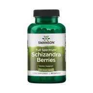 Suplementy naturalne - Schizandra Berries - Cytryniec Chiński 525 mg 90 kaps. (Swanson) - miniaturka - grafika 1