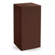 Taborety i hokery - Stołek barowy Cube brązowy - Lyxo Design - miniaturka - grafika 1